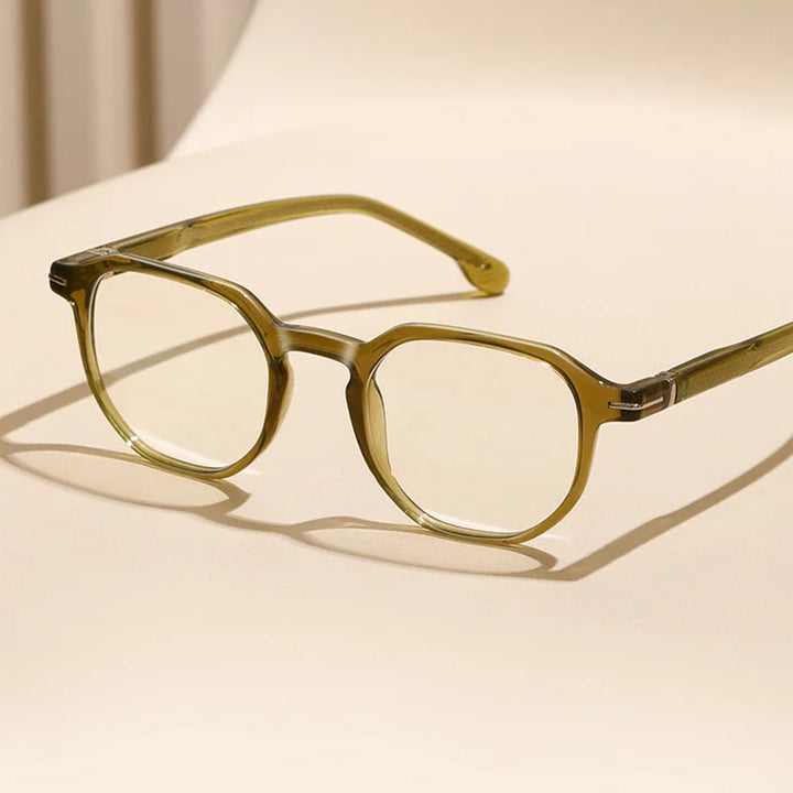 Reven Jate Unisex Full Rim Square Acetate Prescription Eyeglasses 32207 - view 3