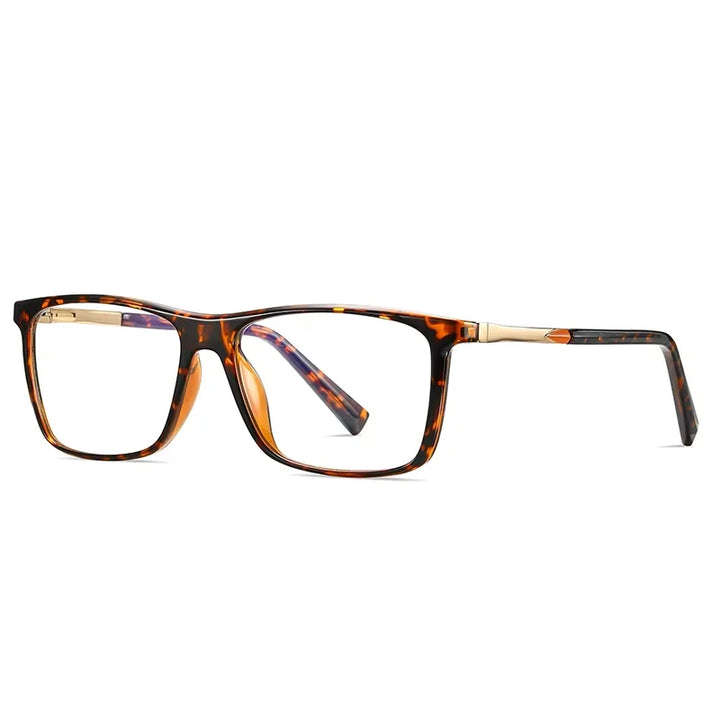 Oveliness Unisex Full Rim Square Tr 90 Titanium Eyeglasses 72085 Full Rim Oveliness c2 hawksbill