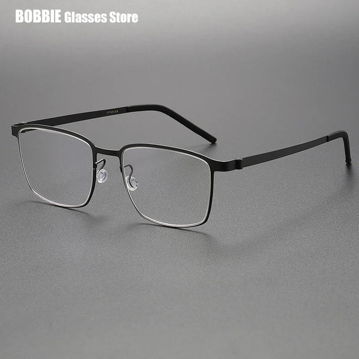 Bobbie Unisex Full Rim Square Screwless Titanium Eyeglasses 961967