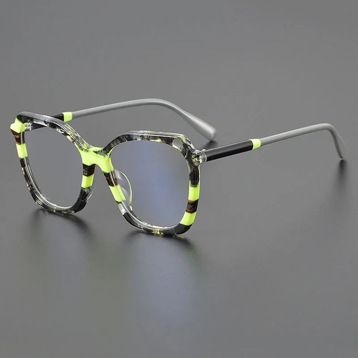 Nobler Unisex Full Rim Irregular Cat Eye Acetate Eyeglasses H022 Full Rim Nobler C1  