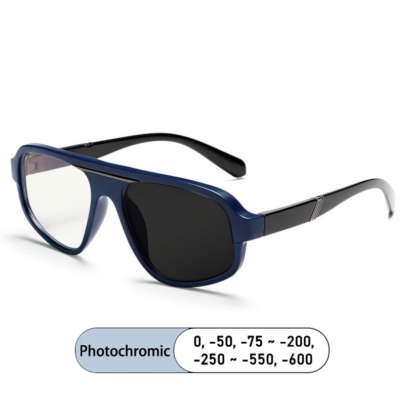 Kocolior Unisex Full Rim Square Tr 90 Photochromic Reading Glasses 627040