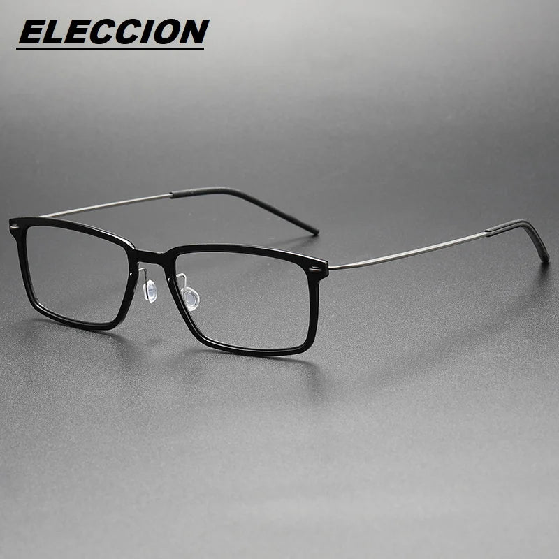 Eleccion Unisex Full Rim Square Nylon Titanium Eyeglasses 6528