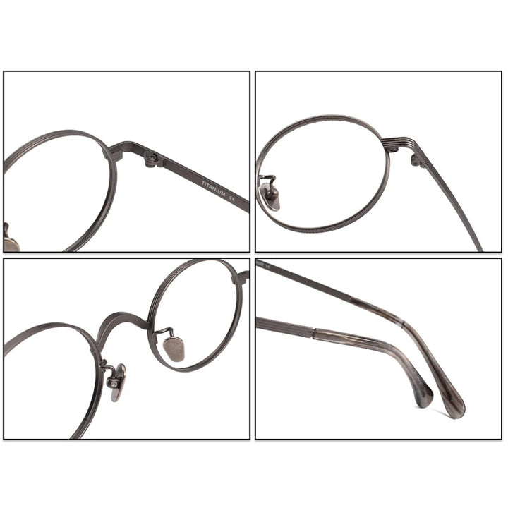 Muzz 116 unisex small round titanium prescription eyeglasses — view 7