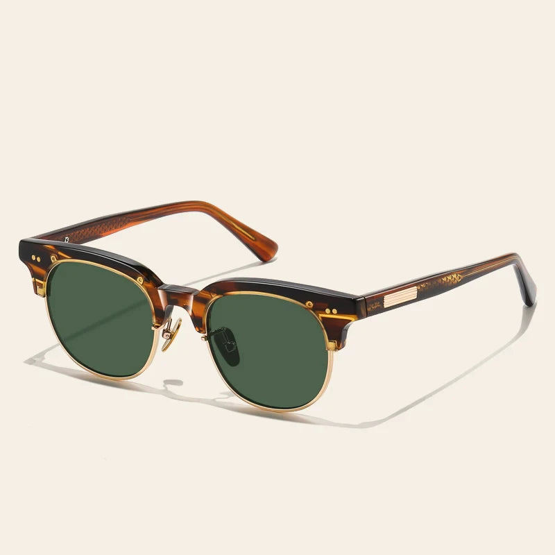 Blackmask Unisex Full Rim Square Acetate Polarized Sunglasses BM-LS015