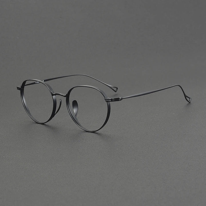 Muzz Women's Full Rim Oval Round Titanium Eyeglasses 573005