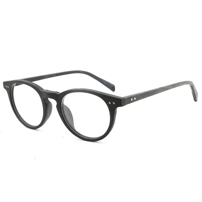 Cubojue Unisex Full Rim Oval Acetate Reading Glasses 48021 Reading Glasses Cubojue black 0 