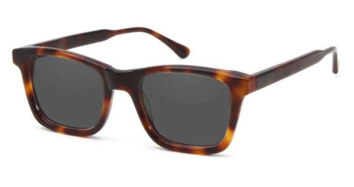 Esnbie Unisex Full Rim Square Brow Line Acetate Sunglasses 220931