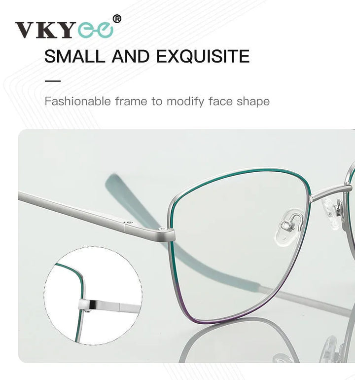 Vicky Unisex Full Rim Tr 90 Titanium Square Reading Glasses 3087 Reading Glasses Vicky   