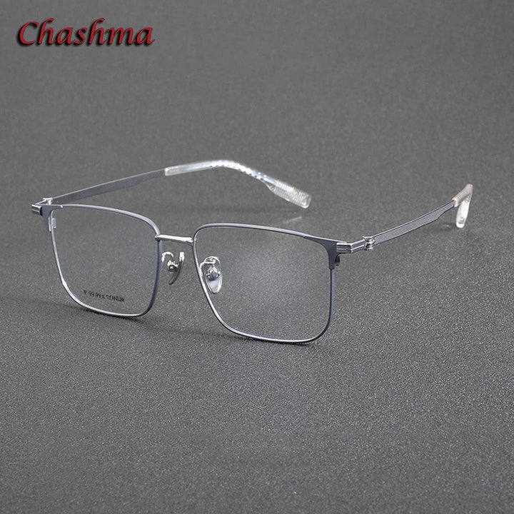 Chashma Ottica Men's Full Rim Square Titanium Eyeglasses 966024