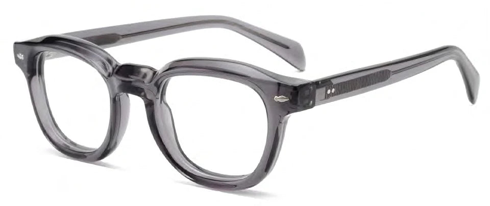 Esnbie Unisex Full Rim Round Acetate Eyeglasses SA216