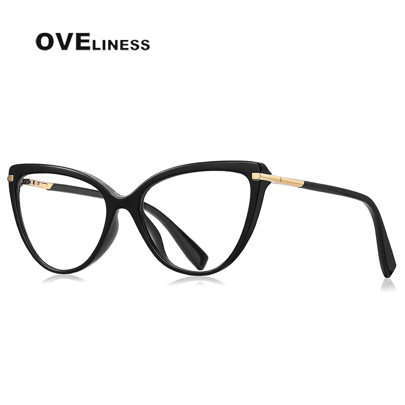 Oveliness Women's Full Rim Square Tr 90 Titanium Eyeglasses 22098