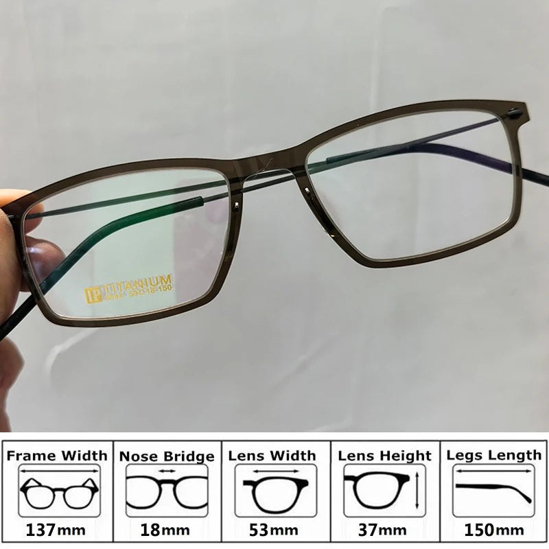 Bobbie Unisex Full Rim Square Acetate Eyeglasses 65-Series