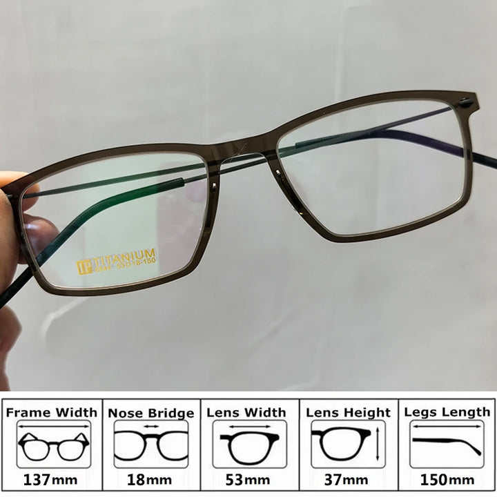 Bobbie Unisex Full Rim Square Acetate Eyeglasses 65-Series
