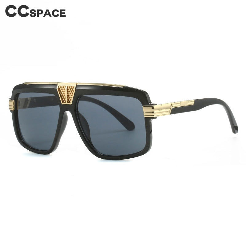 CCSpace Men's Full Rim Large Square Tr 90 UV400 Sunglasses 56295 Sunglasses CCspace Sunglasses   