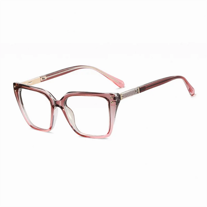 Ralferty Women's Full Rim Square Tr 90 Titanium Eyeglasses 883616