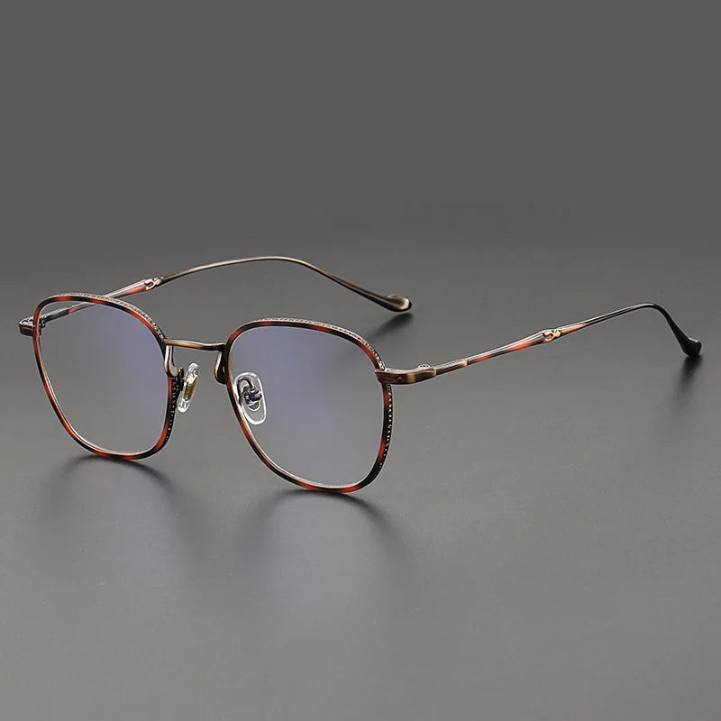 Aimee Unisex Full Rim Square Titanium Acetate Eyeglasses 5915 Full Rim Aimee   