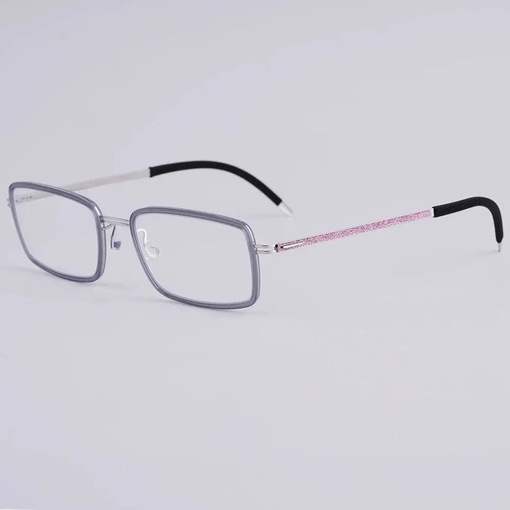 Bobbie 462325 Women’s 137mm Full Rim Square Titanium Frames FuzWeb
