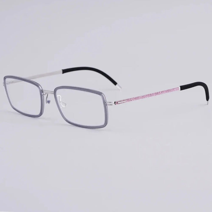 Bobbie 462325 Women’s 137mm Full Rim Square Titanium Frames FuzWeb
