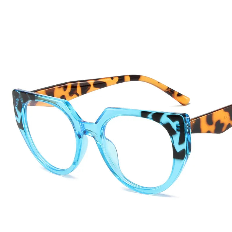 CCSpace Women's Full Rim Cat Eye Tr 90 Hyperopic Reading Glasses R56954 Reading Glasses CCspace Blue 0 
