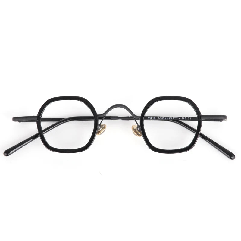 Aror Women's Full Rim Flat Top Square Alloy Acetate Eyeglasses 74018