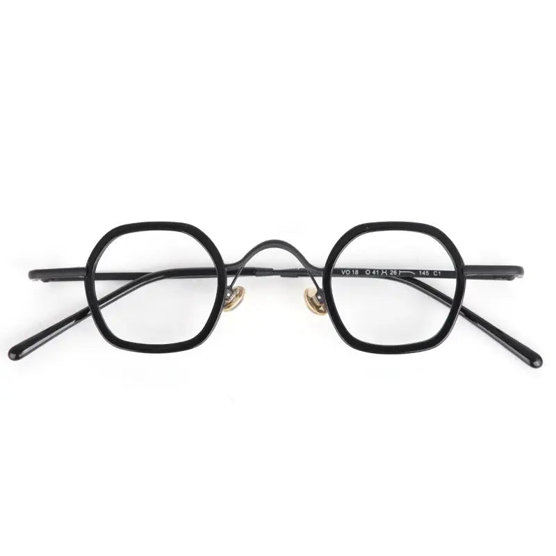 Aror Women's Full Rim Flat Top Square Alloy Acetate Eyeglasses 74018.