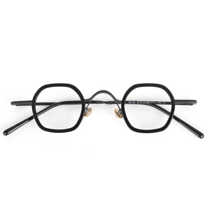 Aror Women's Full Rim Flat Top Square Alloy Acetate Eyeglasses 74018