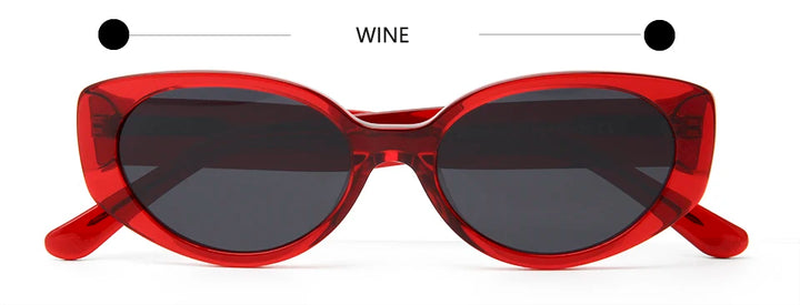 Esnbie Unisex Full Rim Oval Thick Temple Acetate Sunglasses 240161