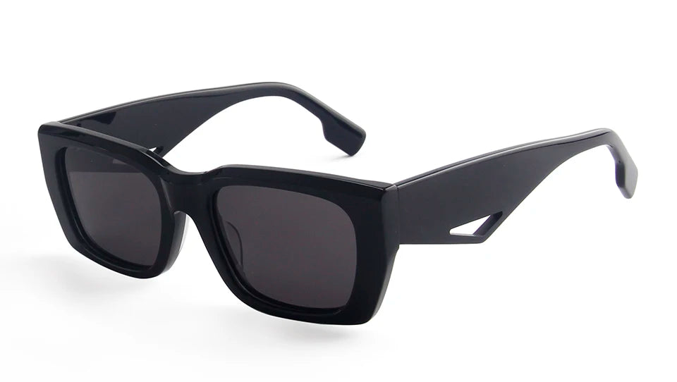 Esnbie Men's Full Rim Square Acetate Sunglasses 240751
