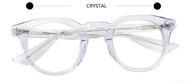 Esnbie 602218 Unisex Full Rim Square Round Acetate Frames FuzWeb