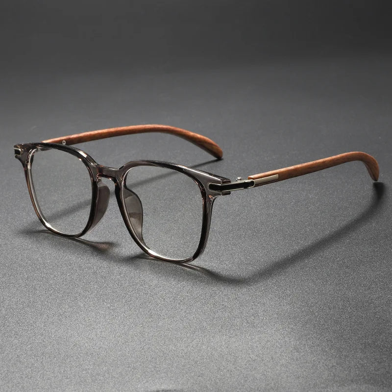 Xbora Unisex Full Rim Square Oval Tr 90 Alloy Eyeglasses 86015