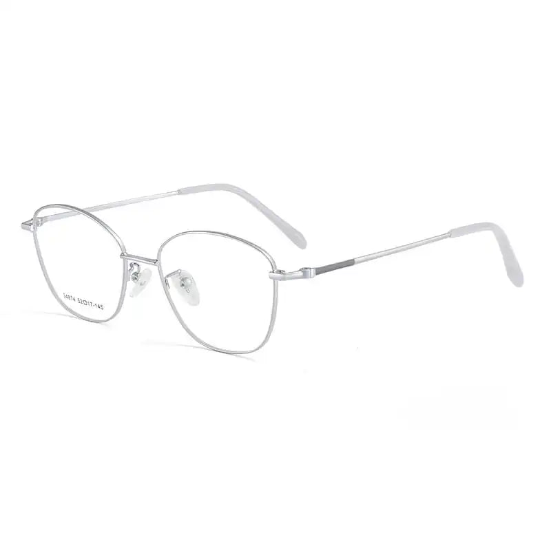 Summer Flower Women's Full Rim Square Cat Eye Alloy Eyeglasses 634874