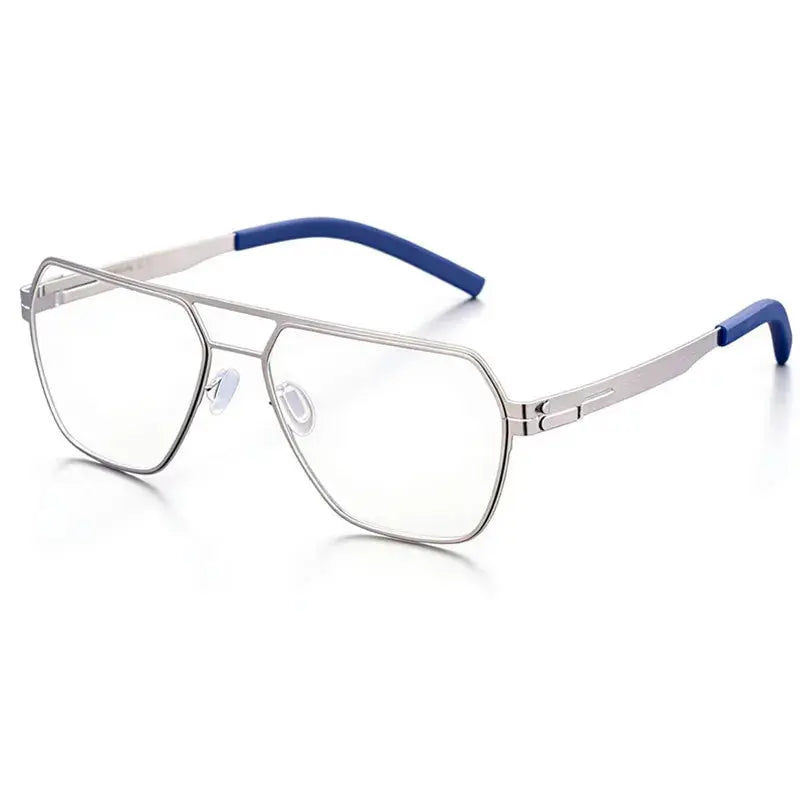 Aimee Full Rim 475918 Men’s Double Bridge Polygon Steel Frames FuzWeb