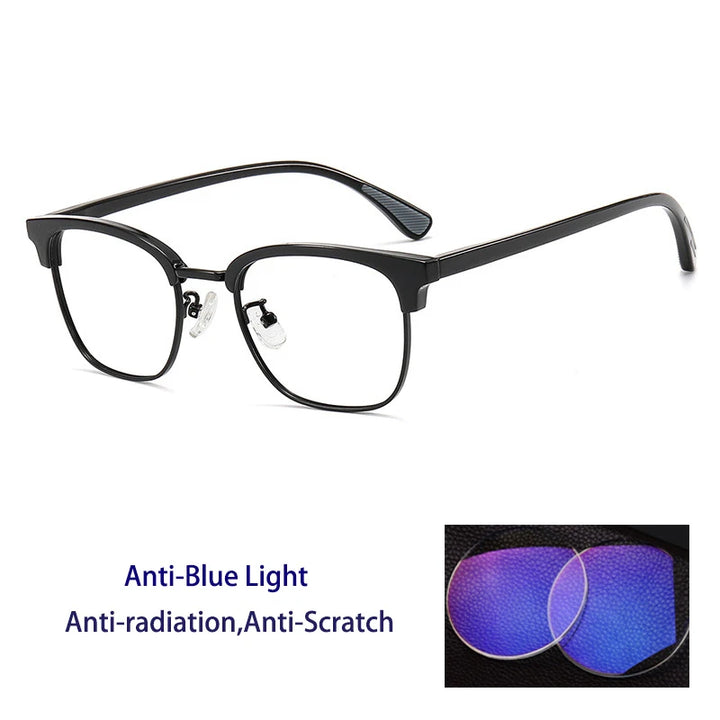 Kocolior Women's Full Rim Round Tr 90 Acetate Photochromic Reading Glasses 715098