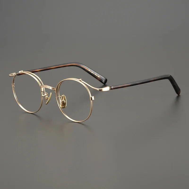 Bobbie Full Rim 445022 Unisex Titanium Oval Round Frames FuzWeb