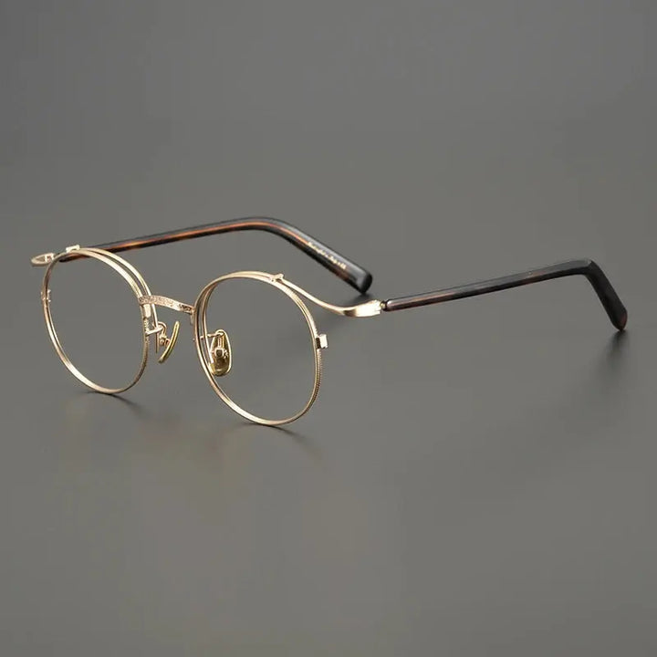 Bobbie Full Rim 445022 Unisex Titanium Oval Round Frames FuzWeb