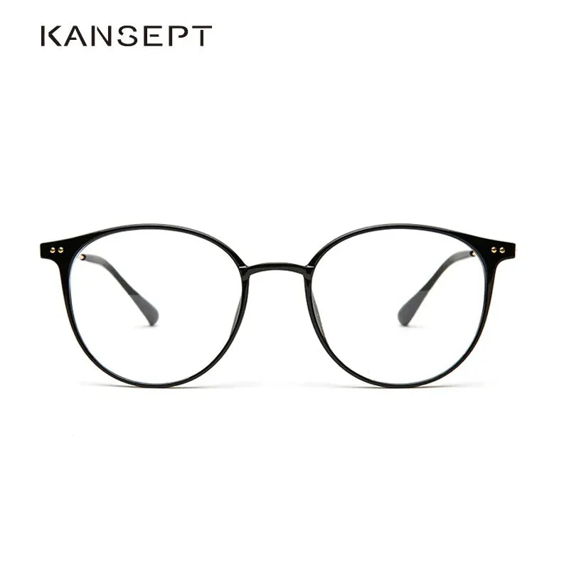 Kansept Women's Full Rim Round Acetate Eyeglasses 90045 Full Rim Kansept   