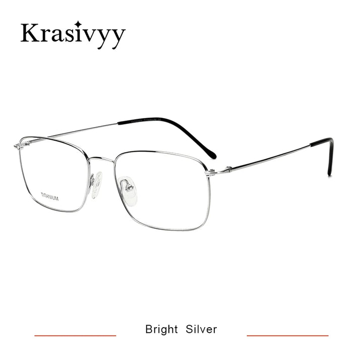 Krasivyy Unisex Full Rim Square Titanium Eyeglasses 316047