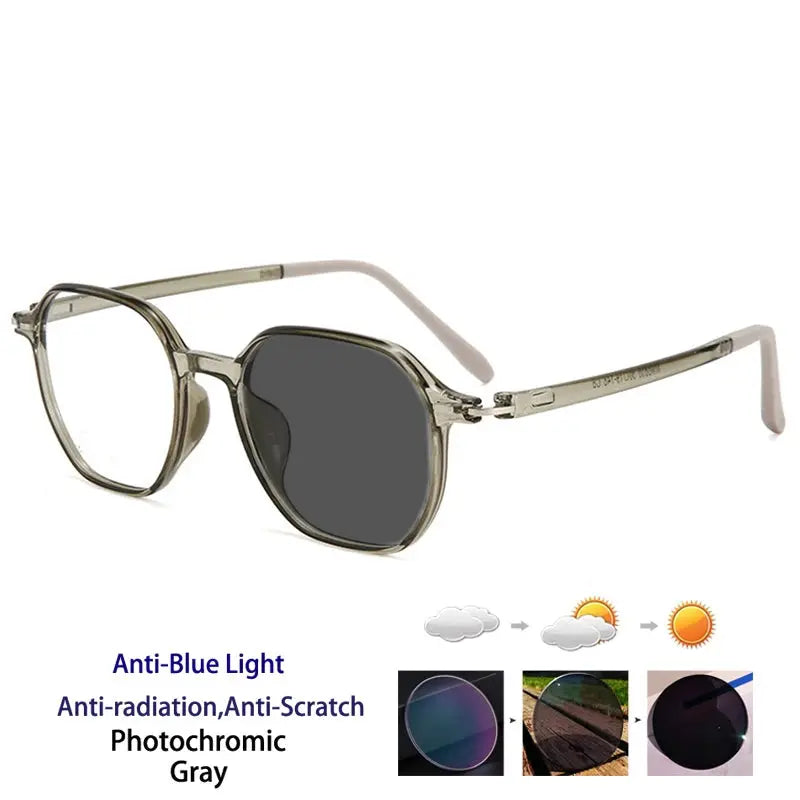Kocolior Unisex Full Rim Polygon Tr 90 Frames 256856 FuzWeb