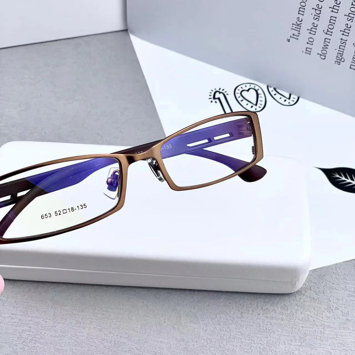 Cubojue Women's Full Rim Square Tr 90 Titanium Reading Glasses 13052 Reading Glasses Cubojue 0 coffee