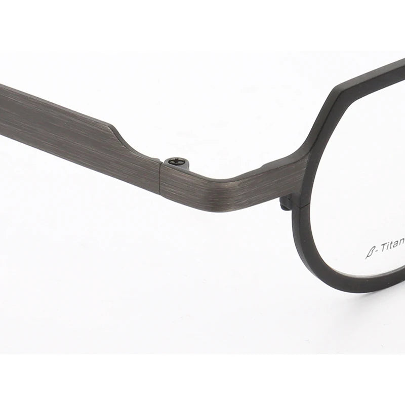 Muzz ST7020 men's rectangle pure titanium prescription eyeglasses — view 6
