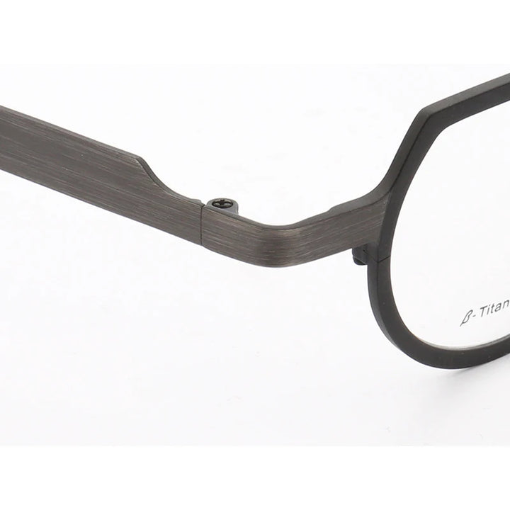 Muzz ST7020 men's rectangle pure titanium prescription eyeglasses — view 6