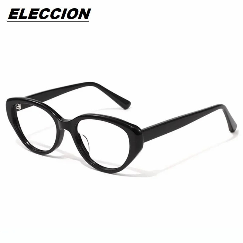 Eleccion Women's Full Rim Oval Cat Eye Acetate Eyeglasses 14818 Full Rim Eleccion