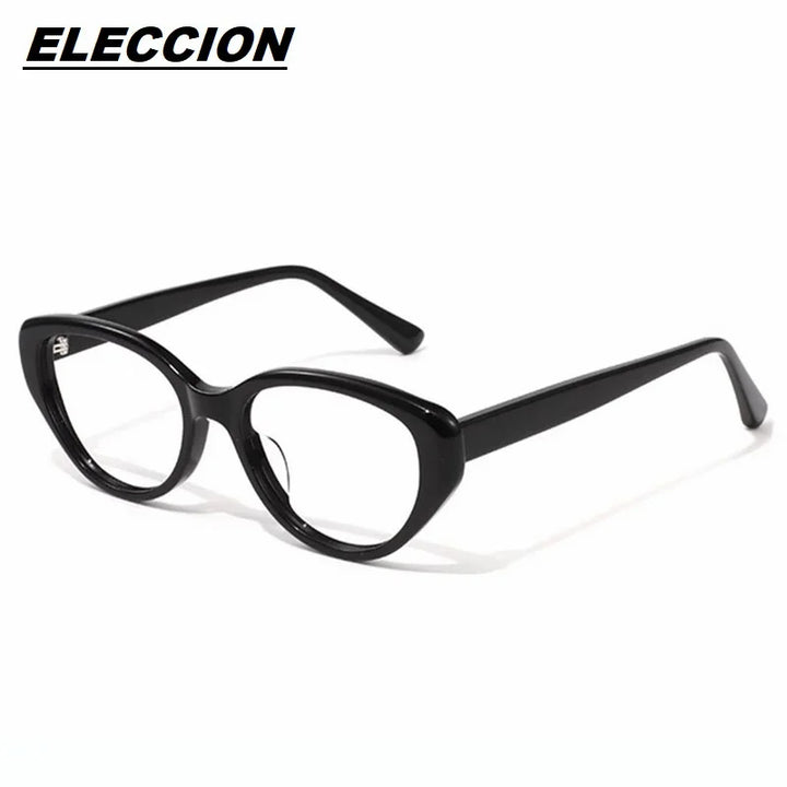 Eleccion Women's Full Rim Oval Cat Eye Acetate Eyeglasses 14818 Full Rim Eleccion