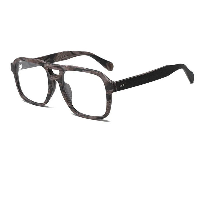 Momoja Unisex Full Rim Square Double Bridge Acetate Eyeglasses 728187