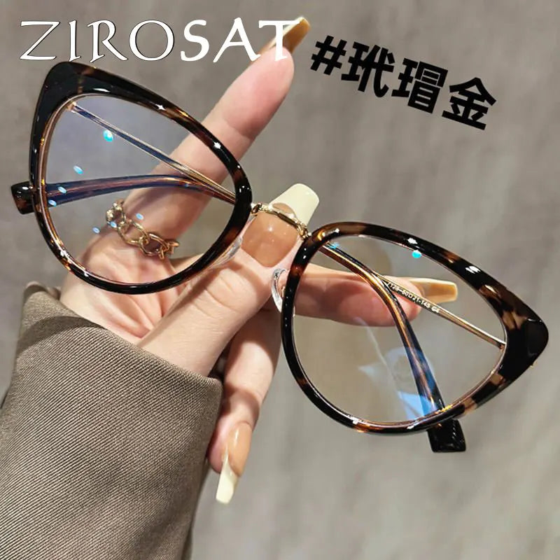 Zirosat Unisex Full Rim Round TR90 Prescription Eyeglasses 9039
