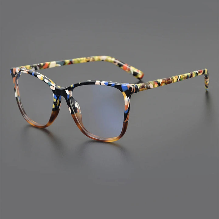 Nobler Unisex Full Rim Square Acetate Eyeglasses 19328 Full Rim Nobler C3  