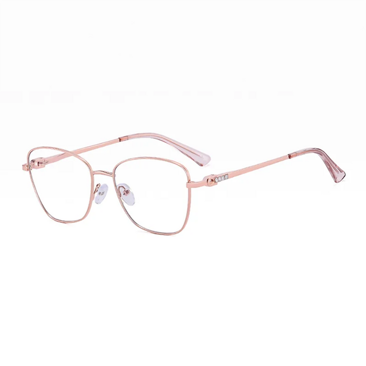 Ralferty Women's Full Rim Square Butterfly Alloy Eyeglasses 88250