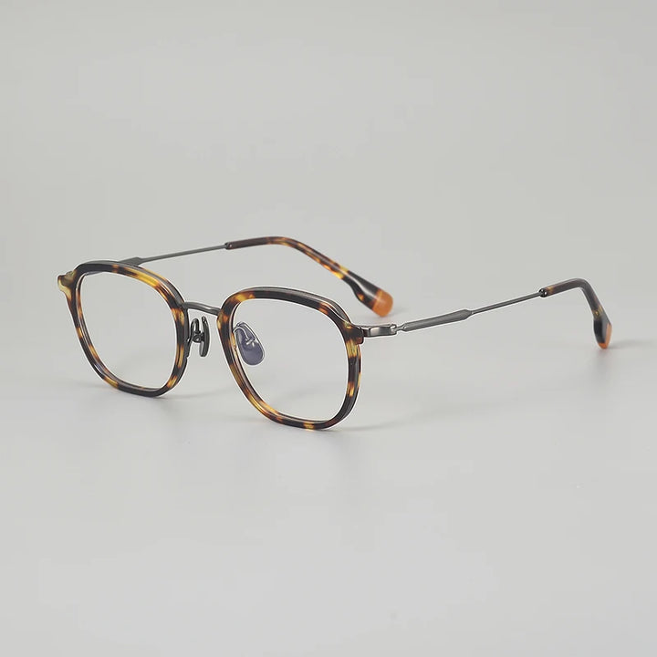 Aror Unisex Full Rim Square Acetate Titanium Eyeglasses 963805