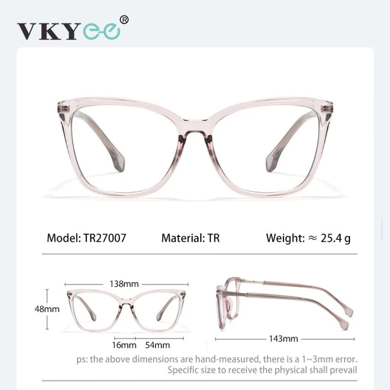 Vicky Women's Full Rim Cat Eye Tr 90 Alloy Reading Glasses 627007