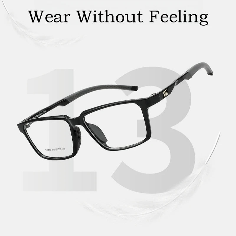 Yimaruili Men's Full Rim Square Polycarbonate Sport Eyeglasses Y5002 Full Rim Yimaruili Eyeglasses   